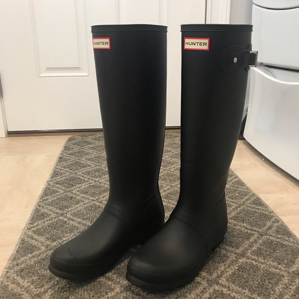 Black Tall Hunter Rain/Snow Boots